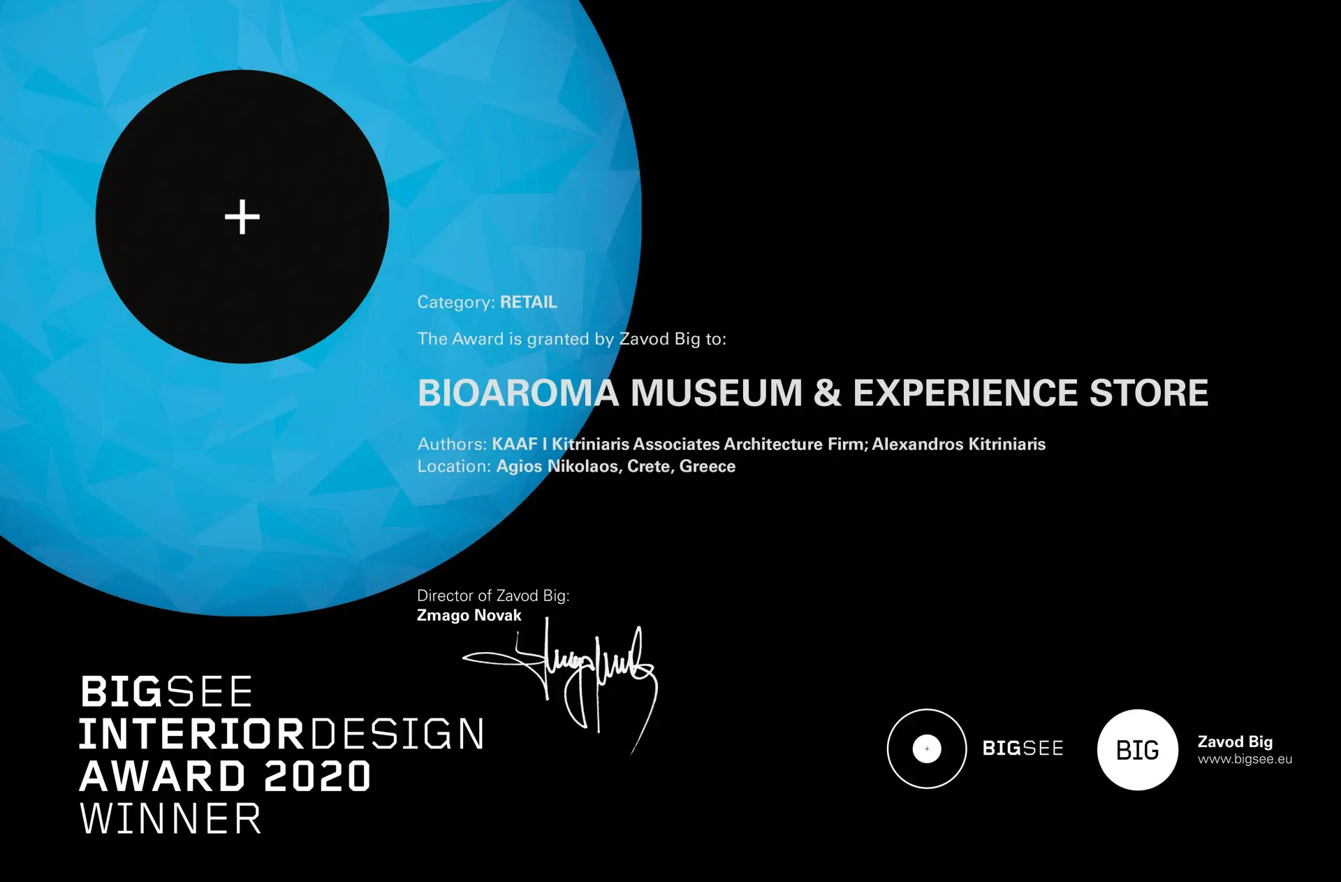 Winner I Big See Interior Design Awards 2020